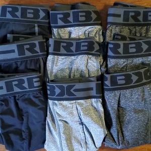 LOT OF 9, USED/WORN, RBX, BOXER BRIEFS, SMALL
